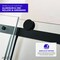 Anzzi 48 in. x 76 in. H Sliding Frameless Shower Door in Matte Black w/ Tsunami Guard Tempered Glass SD-FRLS05701MB - alternate 8